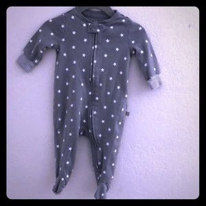 Gray star onesie